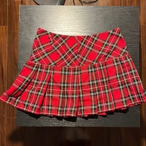 Red Plaid Tripp Skirt